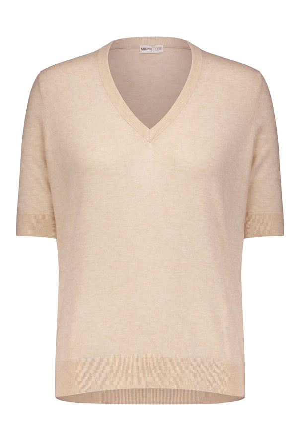 SUPIMA COTTON CASHMERE V NECK – State and First