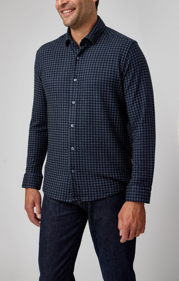 HOUNDSTOOTH CHECK LONG SLEEVE